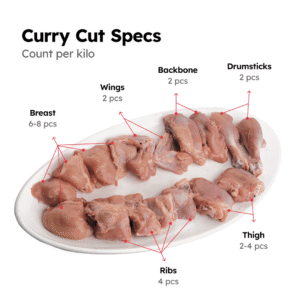Chicken Curry Cut, 1Kg Pack