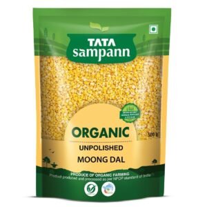 Tata Sampann Organic Moong Dal (Dhuli) Unpolished 500 g