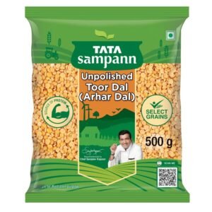 Tata Sampann Unpolished Toor Dal/Arhar Dal (500 g)